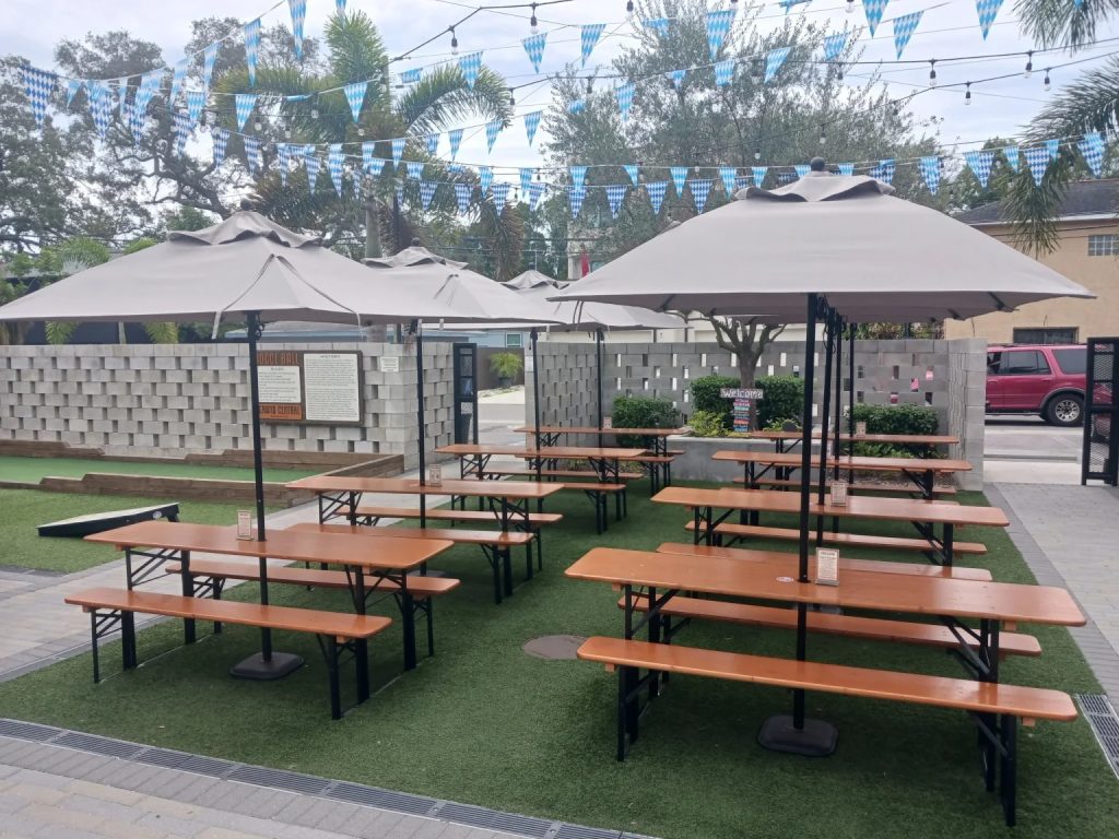 A welcoming spot: how to outfit a beer yard with practical style