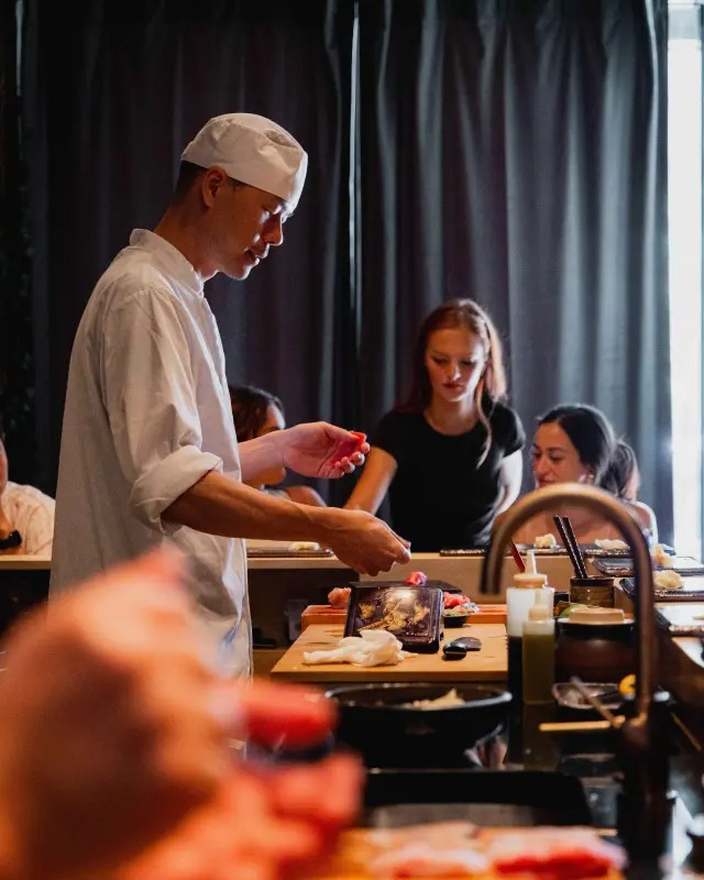 A Quiet, Personal Omakase Experience at a Sushi Counter A Quiet, Personal Omakase Experience at a Sushi Counter