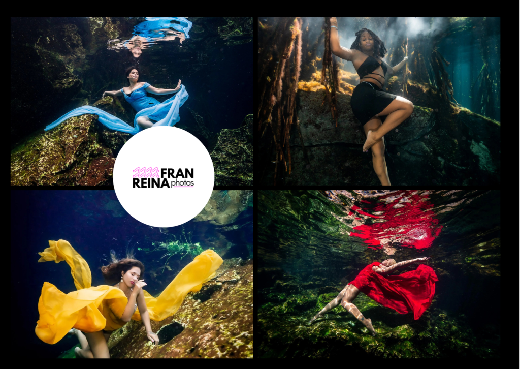 Underwater Maternity Photoshoot in Mexico’s Cenotes by Fran Reina Photography